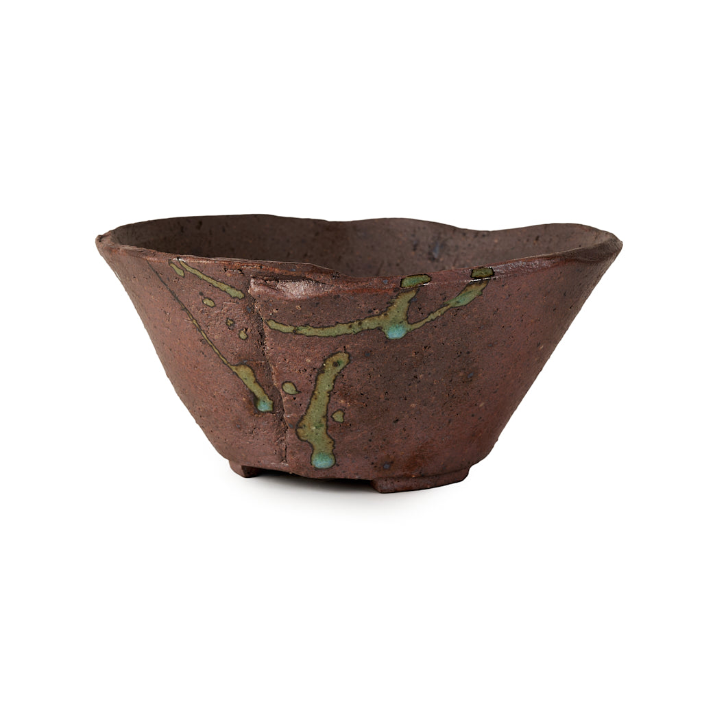 Seizan Mitsue, Round, Unglazed, 160 x 75mm by Marutatu