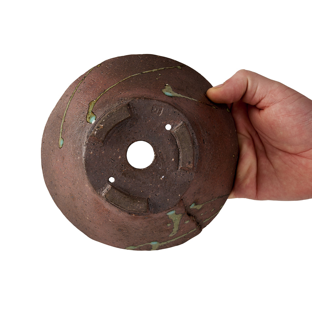 Seizan Mitsue, Round, Unglazed, 160 x 75mm by Marutatu