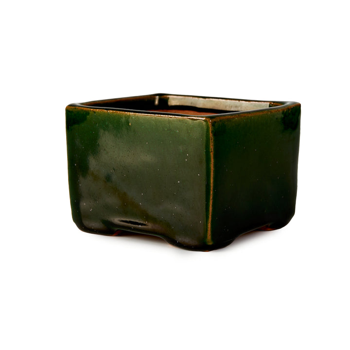 Seizan Mitsue, Rectangle, Glazed, 108 x 90 x 70mm by Marutatu