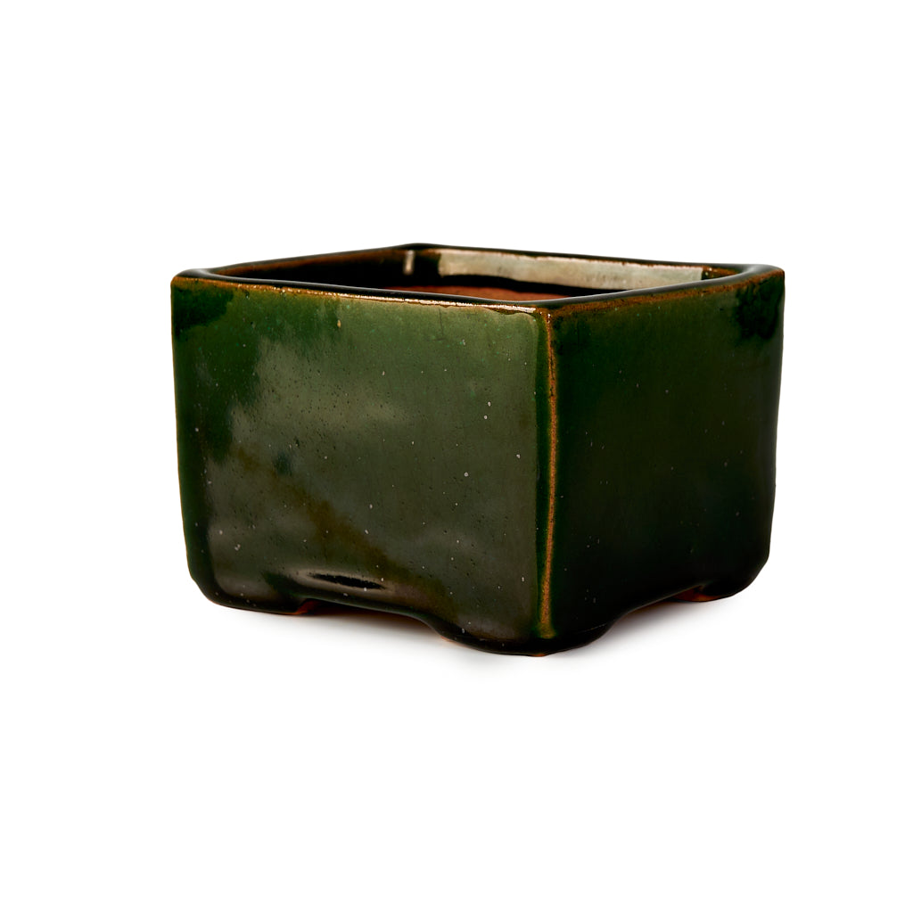 Seizan Mitsue, Rectangle, Glazed, 108 x 90 x 70mm by Marutatu