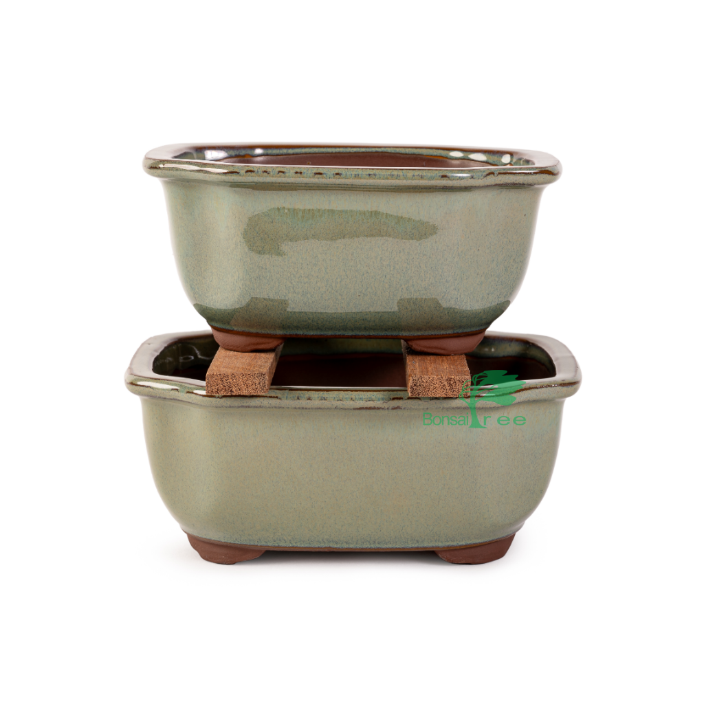 Japanese Hiwa Glazed, Decorative Rectangular Container by Kobayashi Sangyo