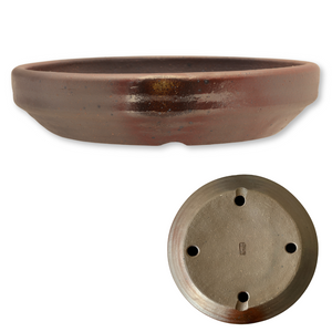 Handmade Tokoname Ceramics -  Reihou bordered nanban, 255mm(Dia) x 55mm(H) - Pots