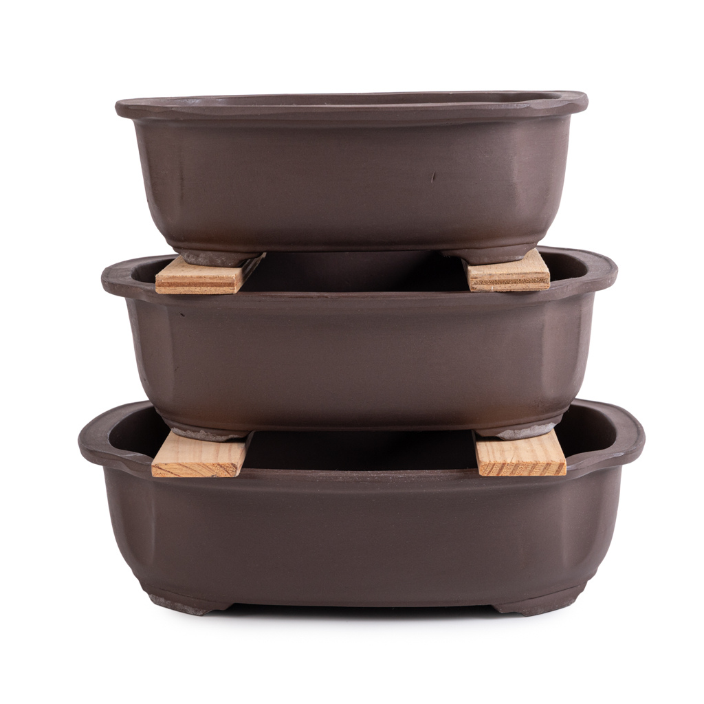 Japanese Unglazed, Decorative Containers by Kobayashi Sangyo
