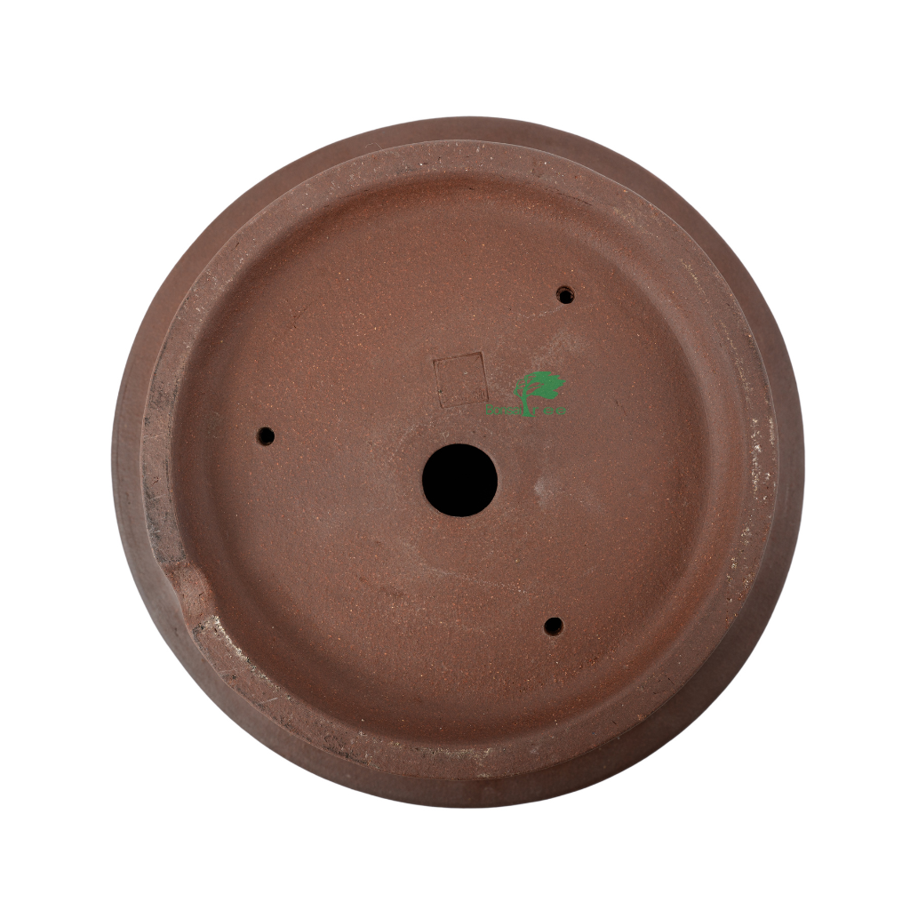 Chinese high quality, unglazed round, 365 x 155mm - - Pots