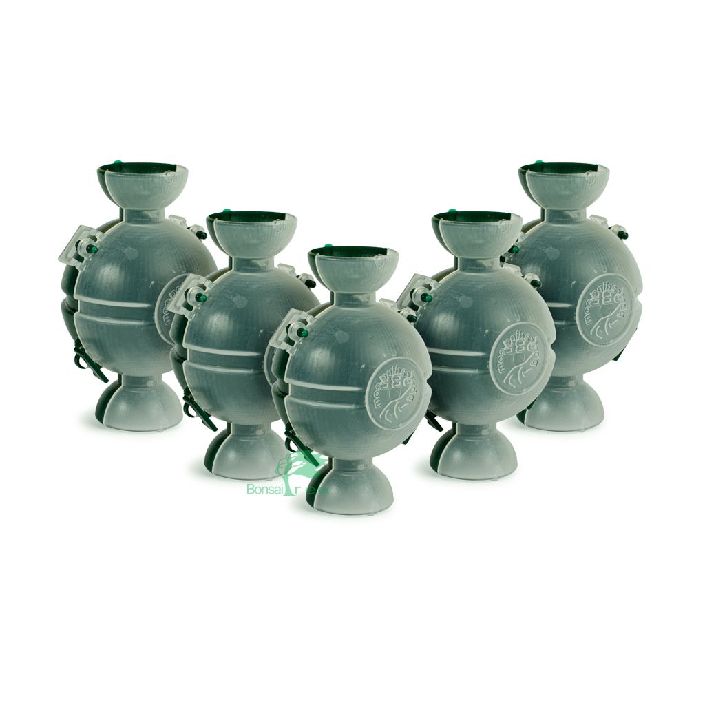 Hybrid DynaBall, air layering ball -  BULK, 5PC, Hybrid, one side green the other clear - Plastics