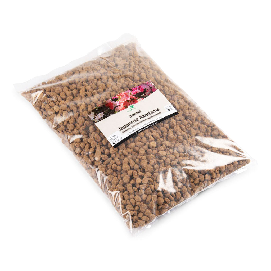 Ibaraki Hard Akadama, Medium, 5-8mm -  5L bag - Growing Mediums