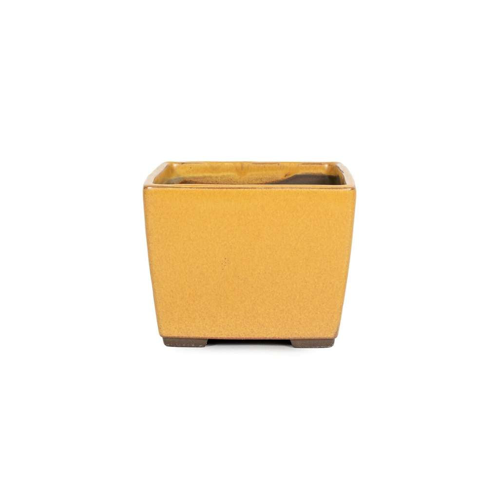 Japanese, Kii Glazed Containers -  Small, 85(L) x 85(W) x 80mm(H) - Pots