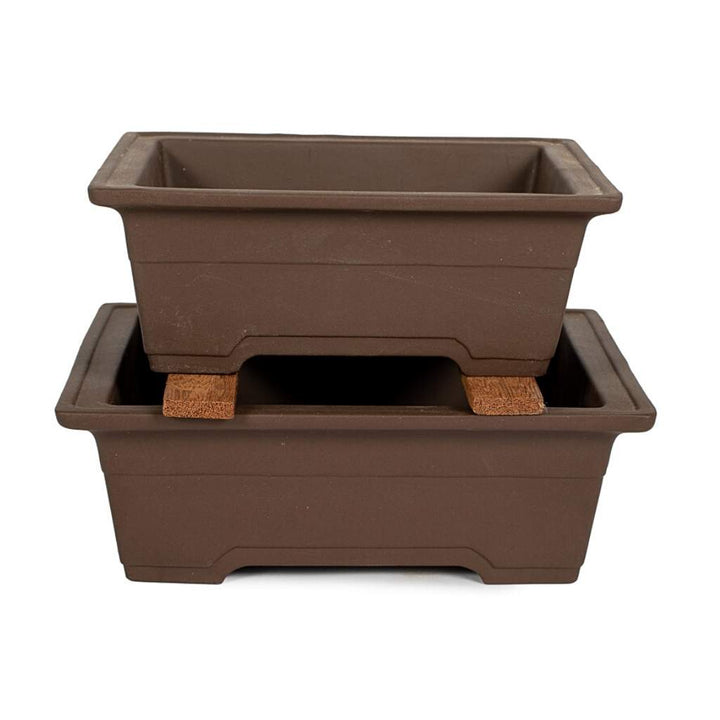 Japanese Unglazed, Rectangular Containers by Kobayashi Sangyo