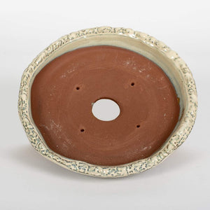 Japanese, Shiro Glazed, Rustic Round, 180 x 35mm -   - Pots