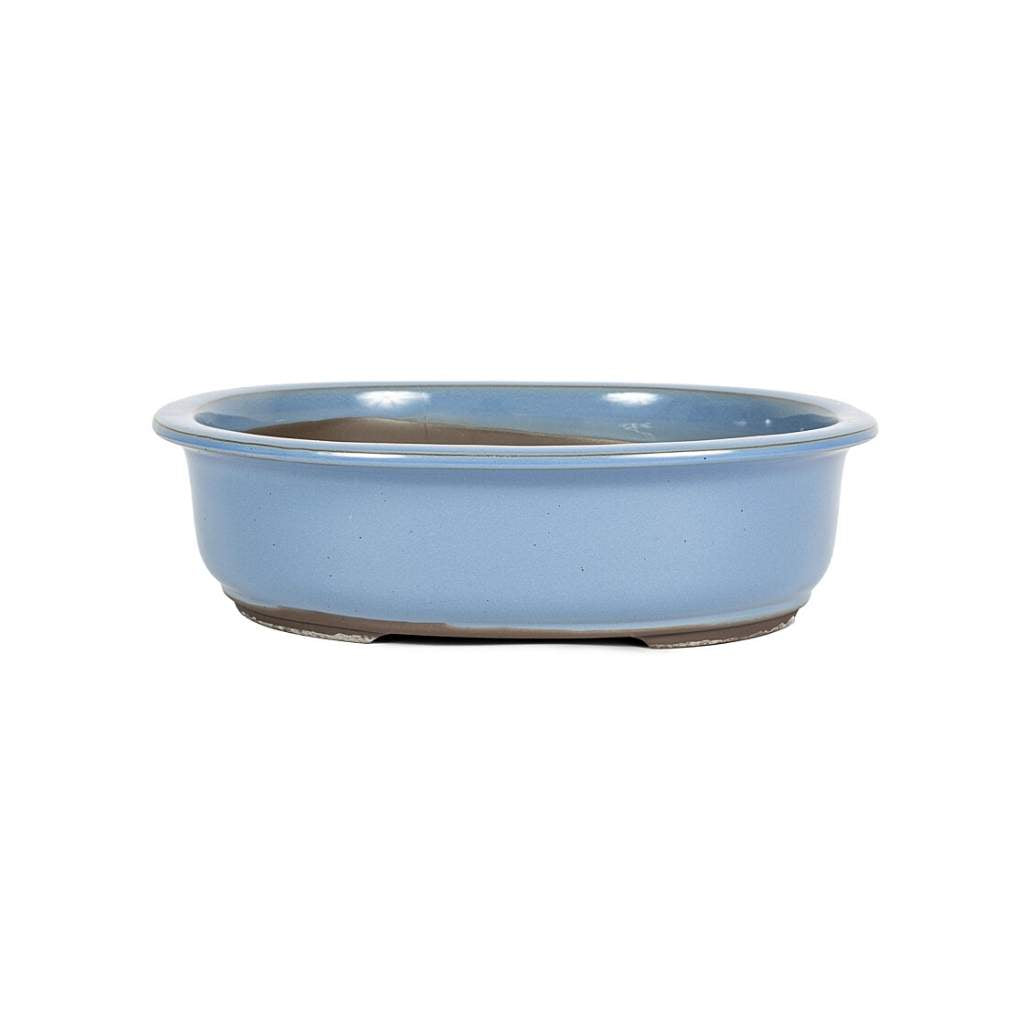 Japanese Kinyou Glazed, Oval Container -  Large, 300(L) x 255(W) x 85mm(H) - Pots