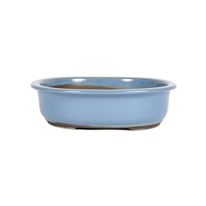 Japanese Kinyou Glazed, Oval Container -  Large, 300(L) x 255(W) x 85mm(H) - Pots