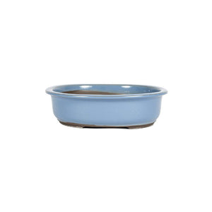 Japanese Kinyou Glazed, Oval Container -  Small, 240(L) x 205(W) x 70mm(H) - Pots