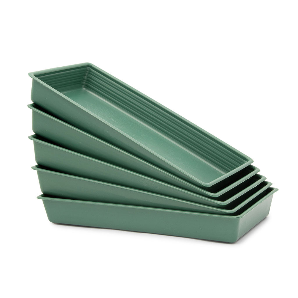 Full tray, 26 x 14.5 x 3cm, green by Super Floral