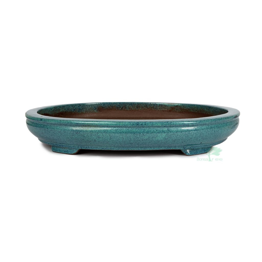 Chinese high quality glazed oval, 280 x 235 x 50mm by Pecenppot