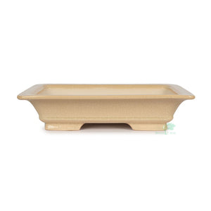 Chinese glazed rectangle, 290mm x 210mm x 60mm -   - Pots