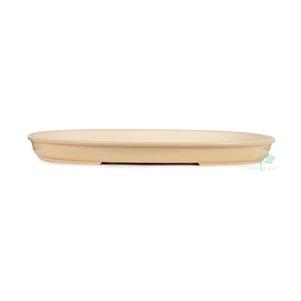 Chinese glazed oval, 535 x 385 x 45mm by Pecenppot