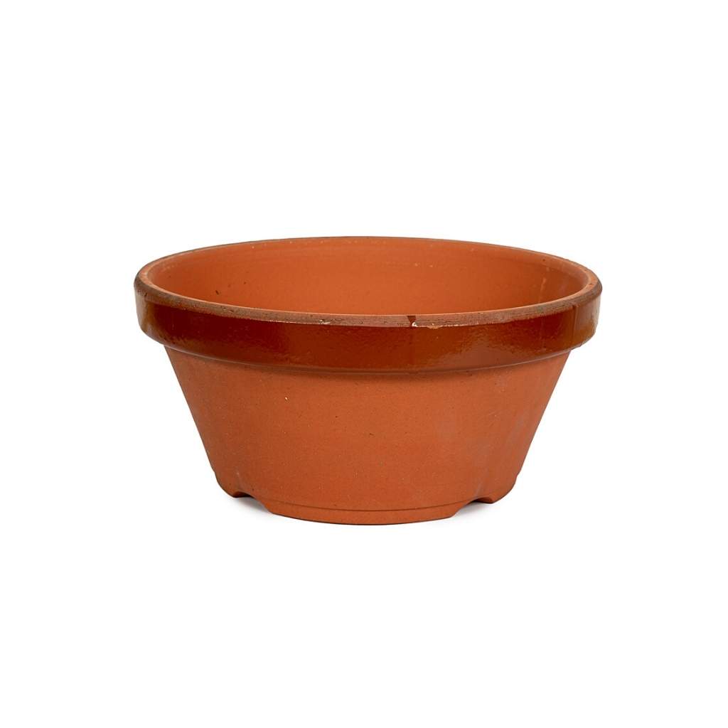 Japanese Marukou Terracotta Pots -  Gardening pot #7 shallow, 218(D) x 102 mm(H) - Pots