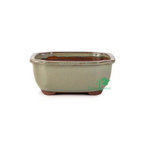 Japanese Hiwa Glazed, Decorative Rectangular Container -   - Pots
