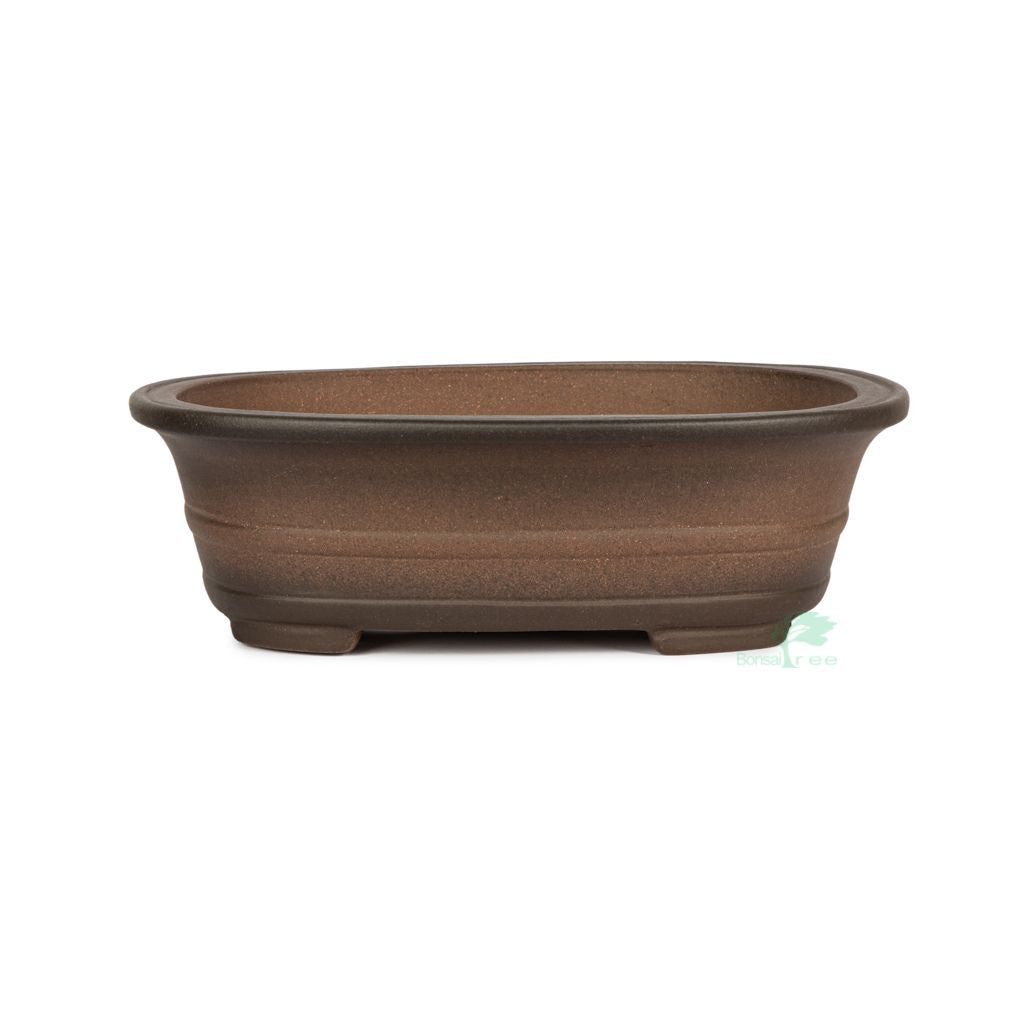 Chinese high quality, unglazed oval, 310 x 245 x 90mm by Pecenppot