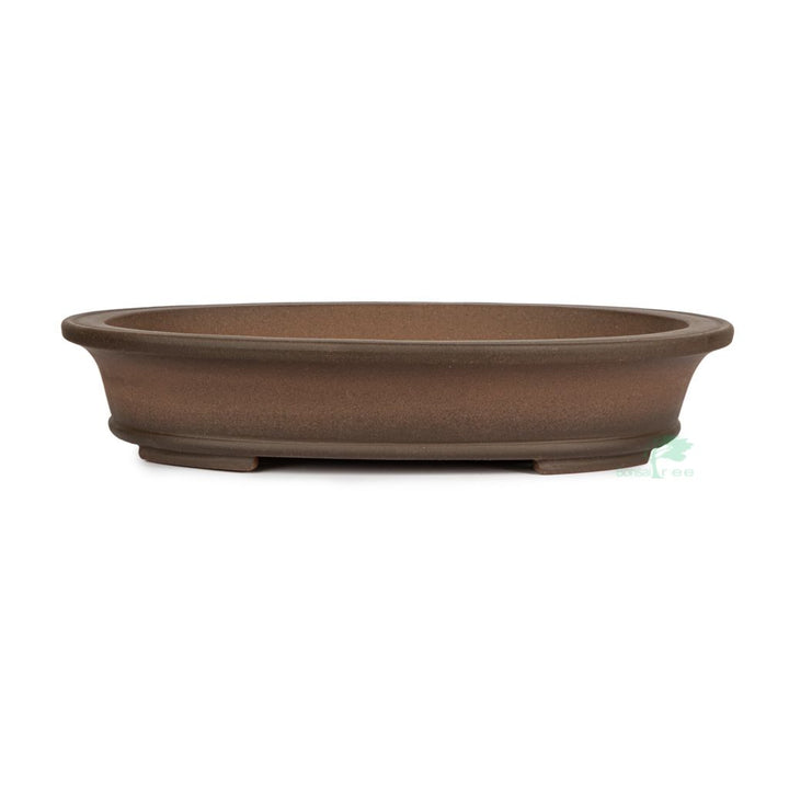 Chinese high quality, unglazed oval, 405 x 325 x 95mm by Pecenppot
