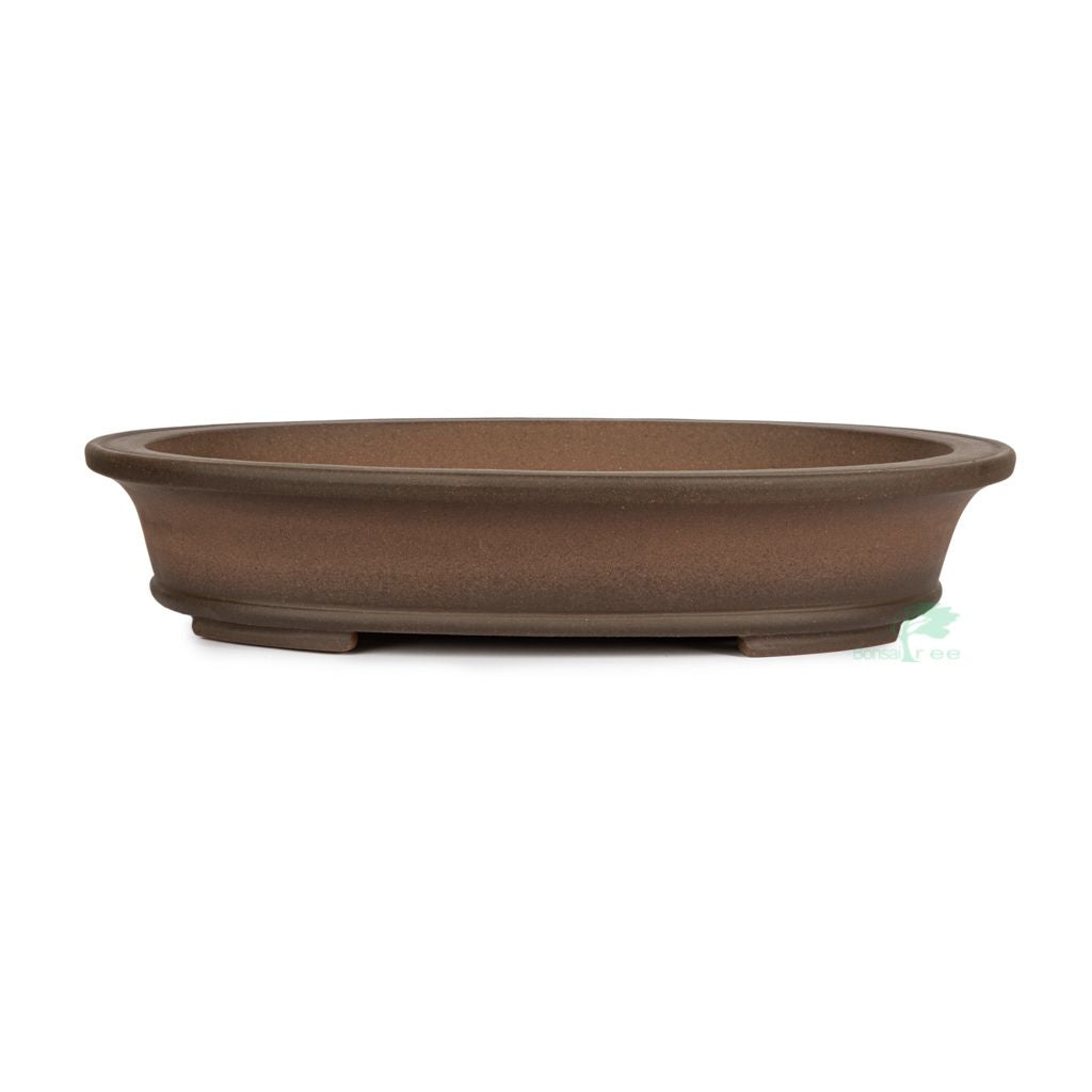 Chinese high quality, unglazed oval, 405 x 325 x 95mm - - Pots
