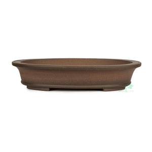 Chinese high quality, unglazed oval, 415 x 310 x 80mm -   - Pots