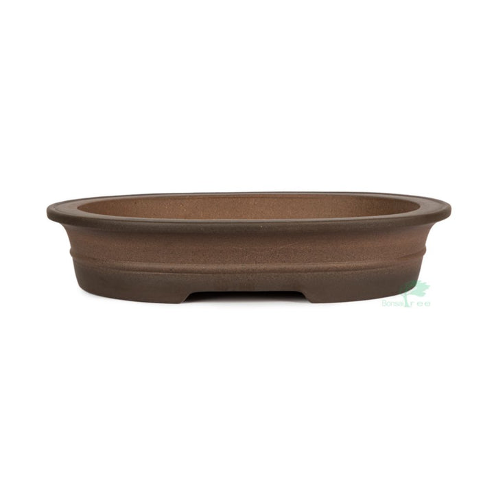 Chinese high quality, unglazed oval, 385 x 315 x 75mm by Pecenppot