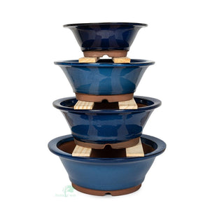 Japanese, Namako Glazed Round Containers -   - Pots
