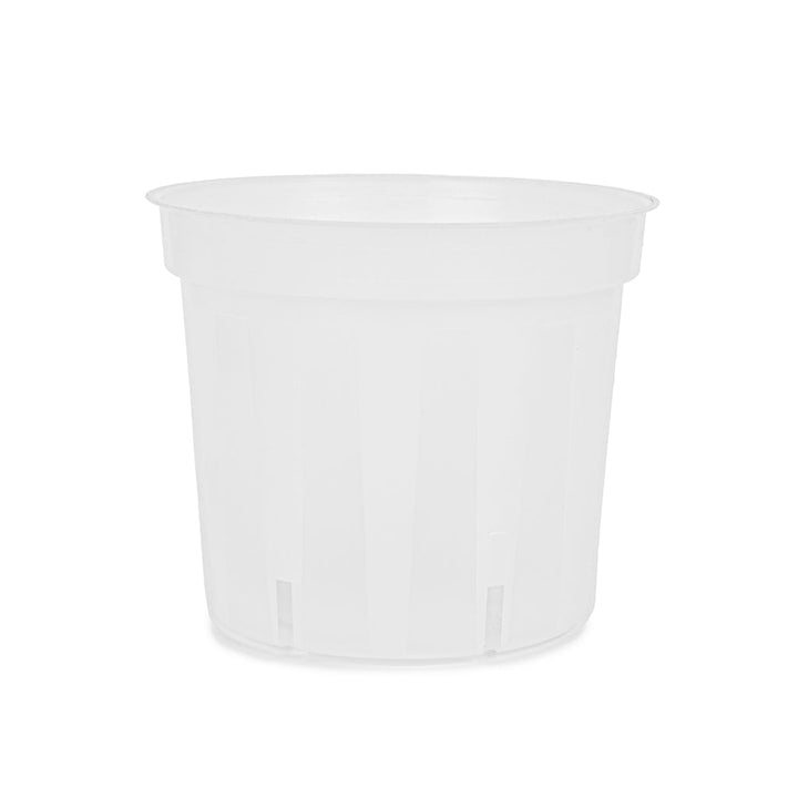 Orchid Plastic Pot, Clear, Small, 13.5cm. by Waldo Plastics