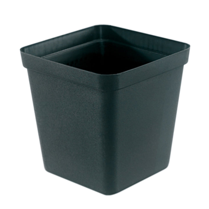Square Plastic Pot, Black, 9cm by Growrite