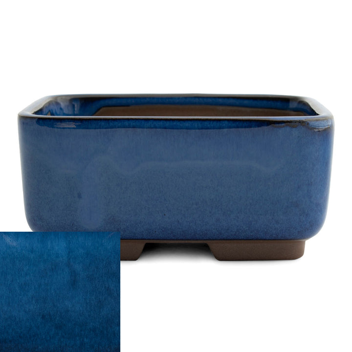 Japanese Glazed Rounded Rectangular Container, 120 x 95 x 55mm by Kobayashi Sangyo