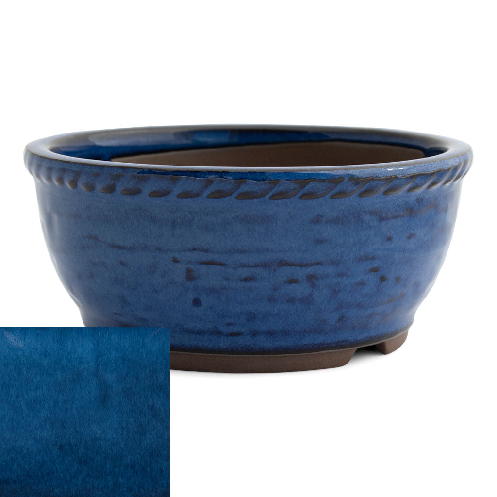 Japanese Glazed Deep Round Container, 125 x 50mm -  Namako - Pots