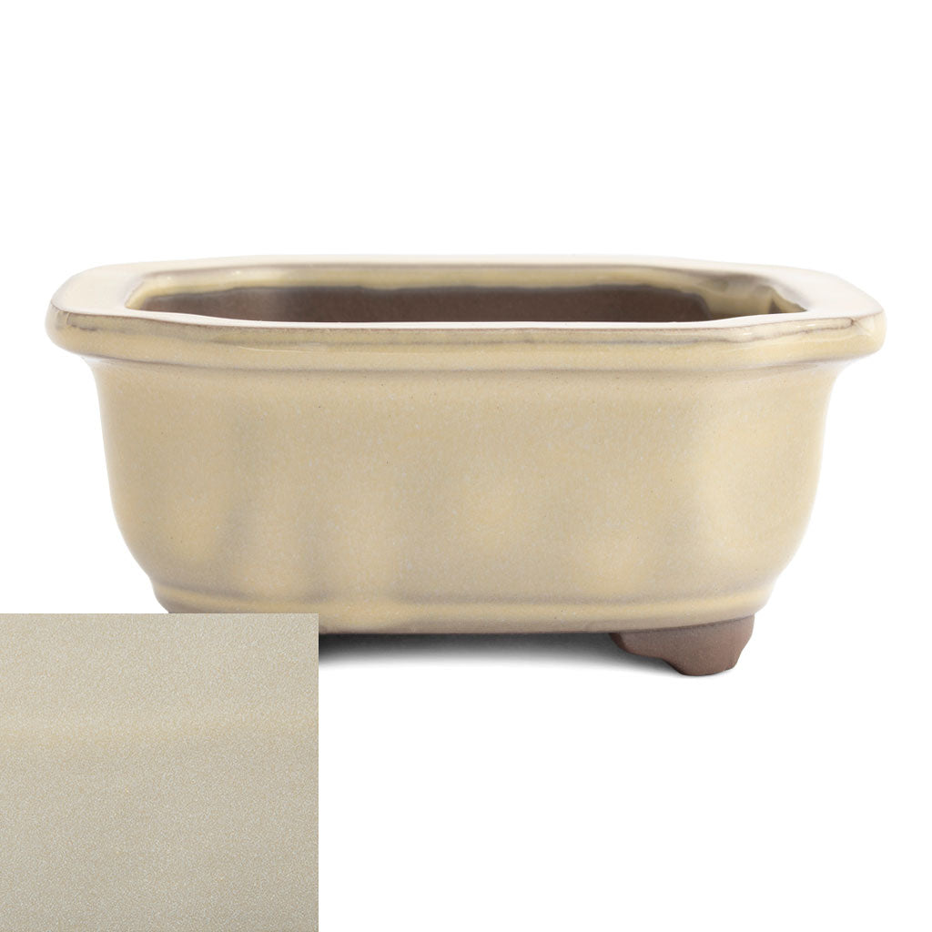 Japanese Glazed Decorative Rectangular Container, 130 x 115 x 55mm by Kobayashi Sangyo