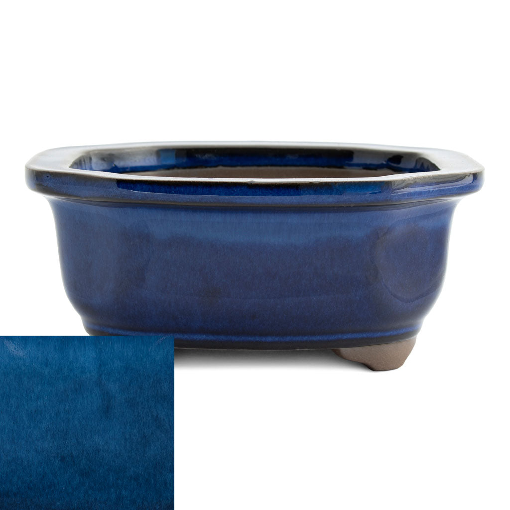 Japanese Glazed Decorative Rectangular Container, 130 x 115 x 55mm by Kobayashi Sangyo
