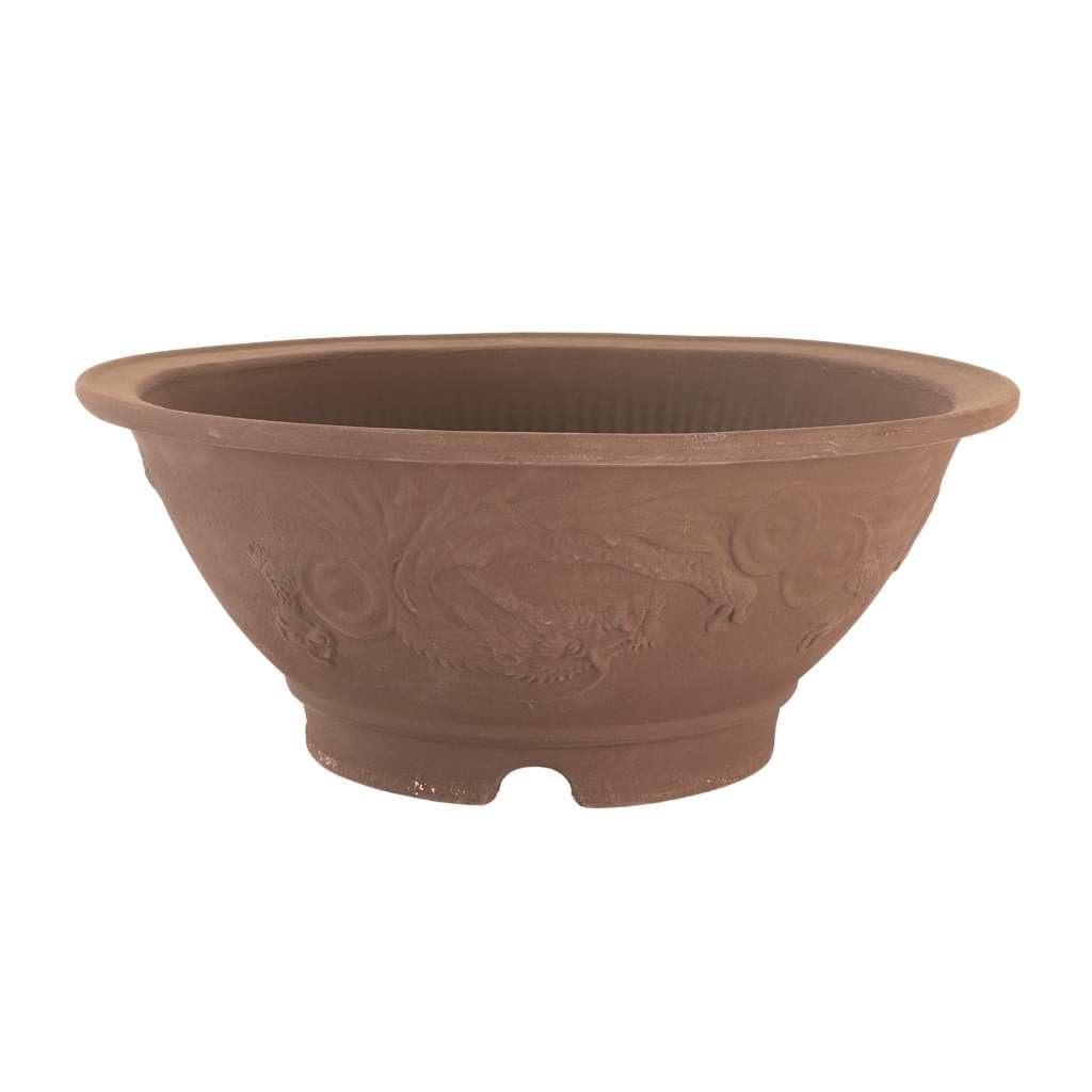 Japanese, Dragon Motif Round Containers -  Large, 320 x 130mm - Pots