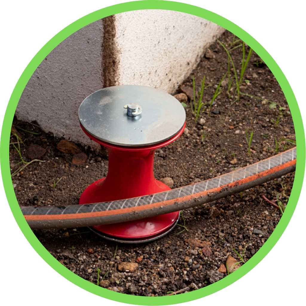 Hose corner guide by Kikuwa