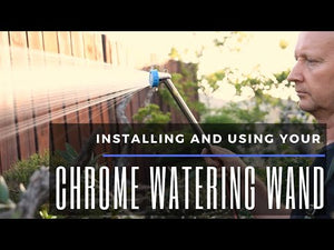 Chrome plated watering wand, medium