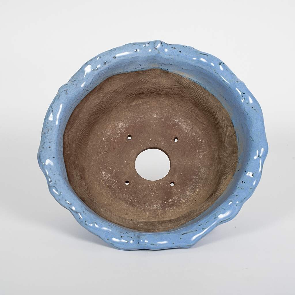 Japanese Kinyou Glazed, Rustic Round Containers -   - Pots