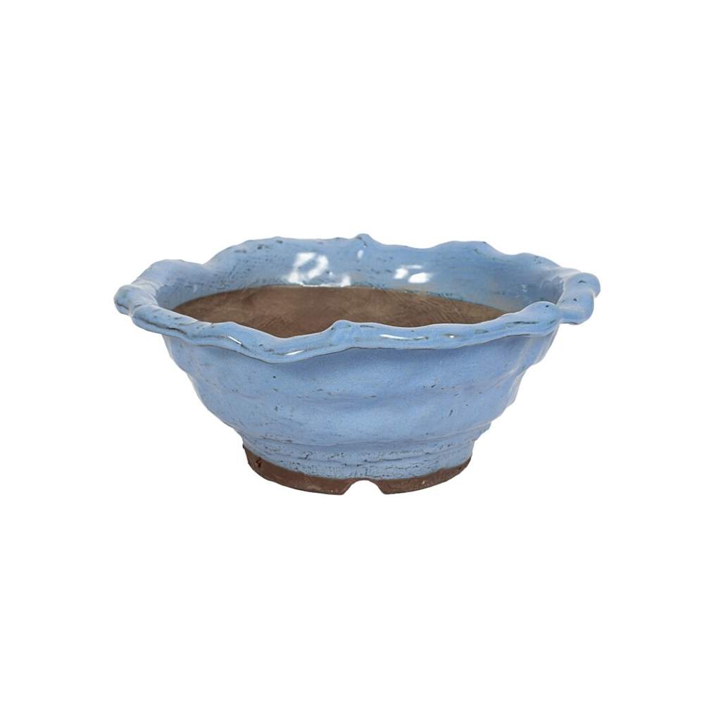 Japanese Kinyou Glazed, Rustic Round Containers -  Small, 175(D) x 80mm(H) - Pots