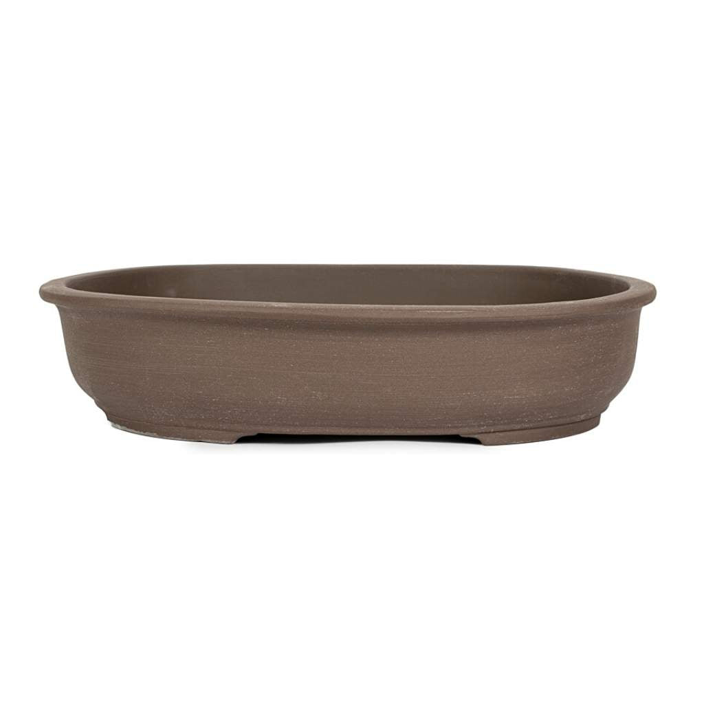 Japanese Unglazed, Oval Container - Large, 410(L) x 350(W) x 90mm(H) - Pots
