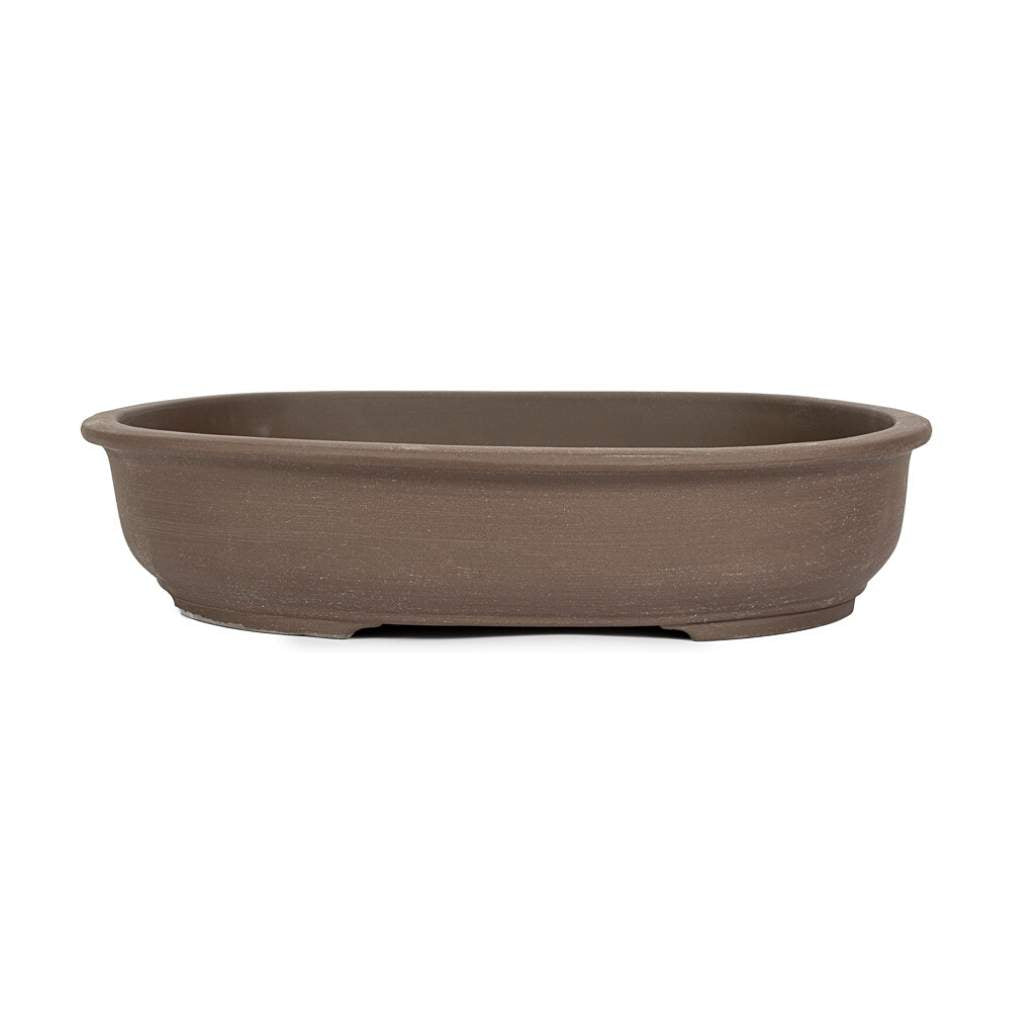 Japanese Unglazed, Oval Container - Small, 380(L) x 320(W) x 90mm(H) - Pots