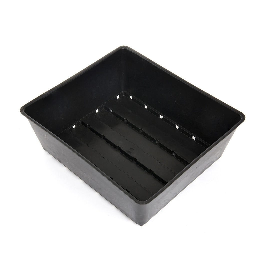 Plastic growing tray, 16cm x 16cm x 5cm. -  16cm x 16cm x 5cm. 1Pc. Single tray. 1.1L volume. - Plastics