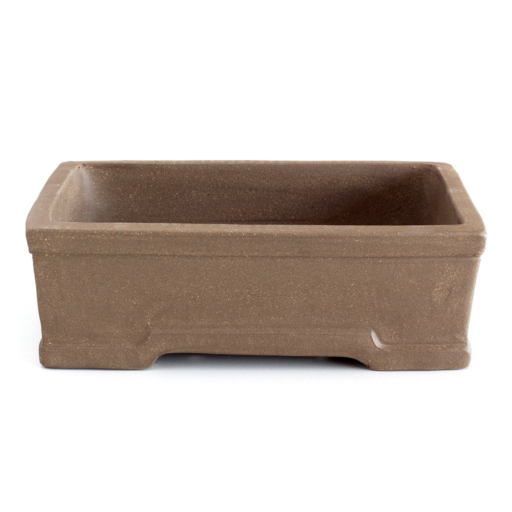 10" Chinese Unglazed Containers -  Formal Rectangular, 26 x 19.5 x 8cm - Pots